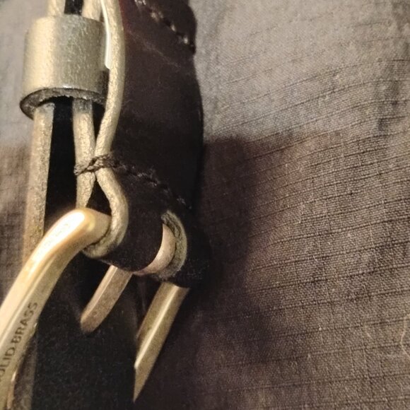 Aritzia Leather Skinny Belt - Picture 2 of 4
